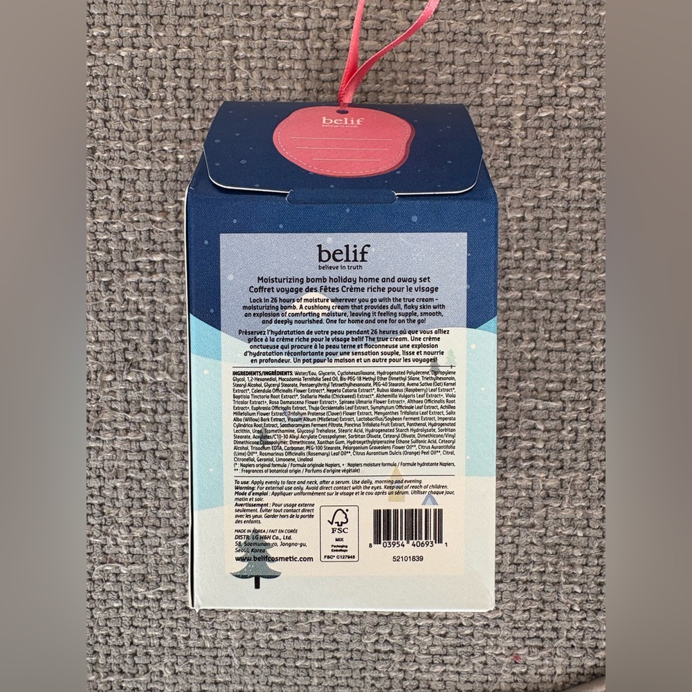 Belif The True Cream Moisturizing Bomb Set 50ml + 25ml Full Size Duo Hydrating - Picture 3 of 4